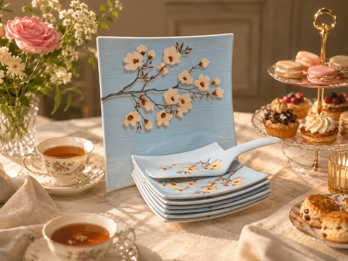 Takalluf Cake Sets collection – melamine cake serving sets