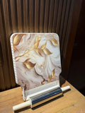 Takalluf Gold Pearl melamine chakla belan set, roti board and rolling pin
